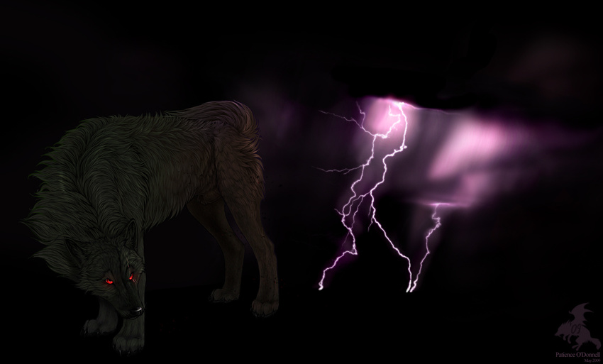 animal eyes feral fur glowy lightning male mammal paws shadowwolf sheath solo tail wolf