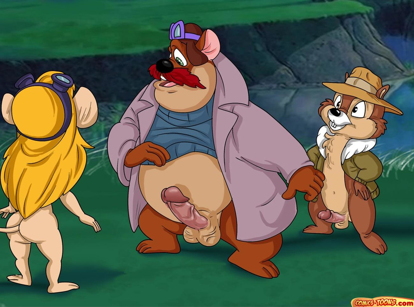 chip chip_'n_dale_rescue_rangers comics-toons gadget_hackwrench monterey_jack