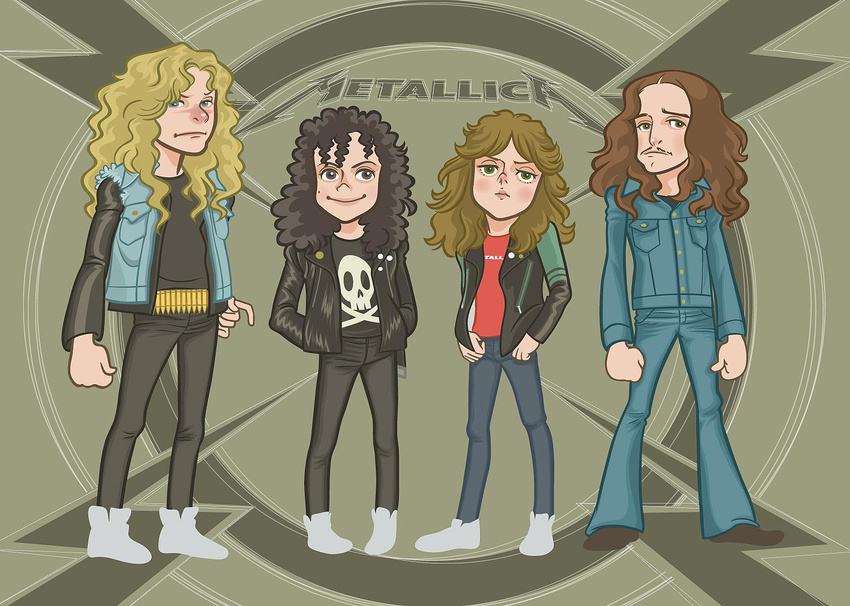 buttercup_(artist) cliff_burton james_hetfield kirk_hammett lars_ulrich metal metallica