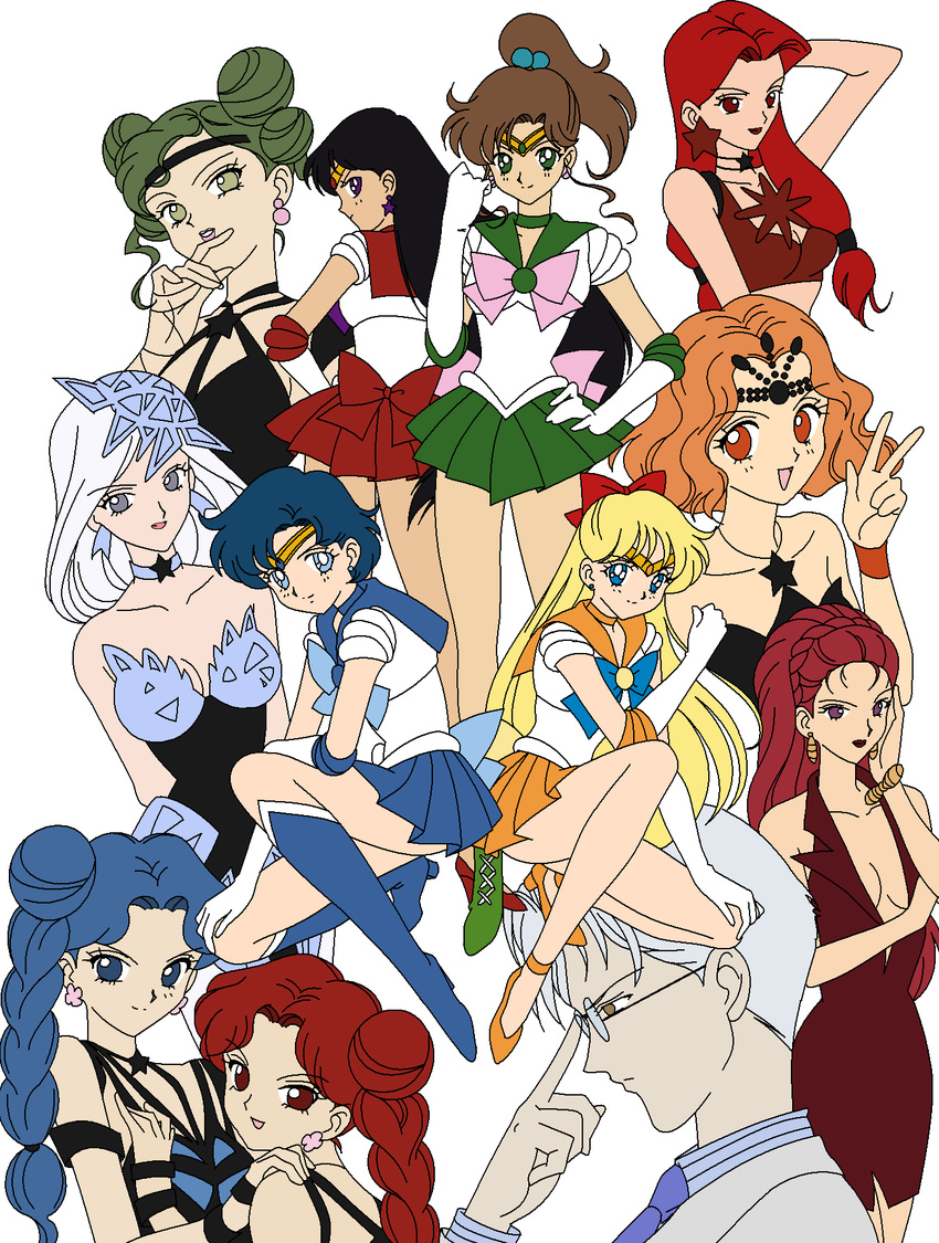 aino_minako bishoujo_senshi_sailor_moon bishoujo_senshi_sailor_moon_s cyprine cyprine_(sailor_moon) eudial eudial_(sailor_moon) highres hino_rei kaolinite kaolinite_(sailor_moon) kino_makoto mimete mimete_(sailor_moon) mizuno_ami pixel_art ptilol ptilol_(sailor_moon) sailor_jupiter sailor_mars sailor_mercury sailor_venus tellu tellu_(sailor_moon) tomoe_souichi viluy viluy_(sailor_moon)