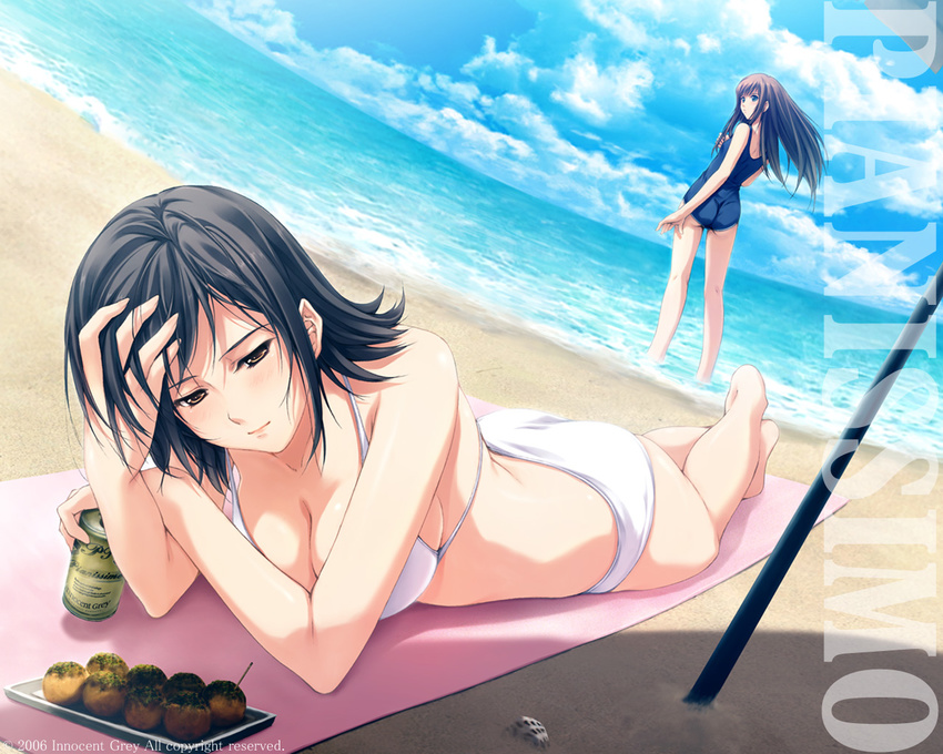 beach bikini pianissimo shirakawa_ayane swimsuit tachibana_mikage