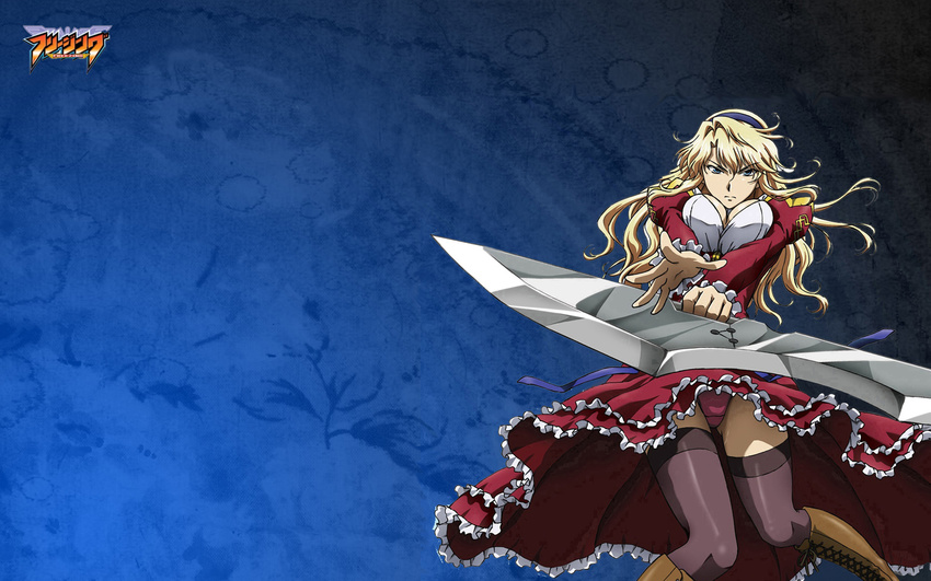 bridget_satellizer dress freezing thighhighs weapon