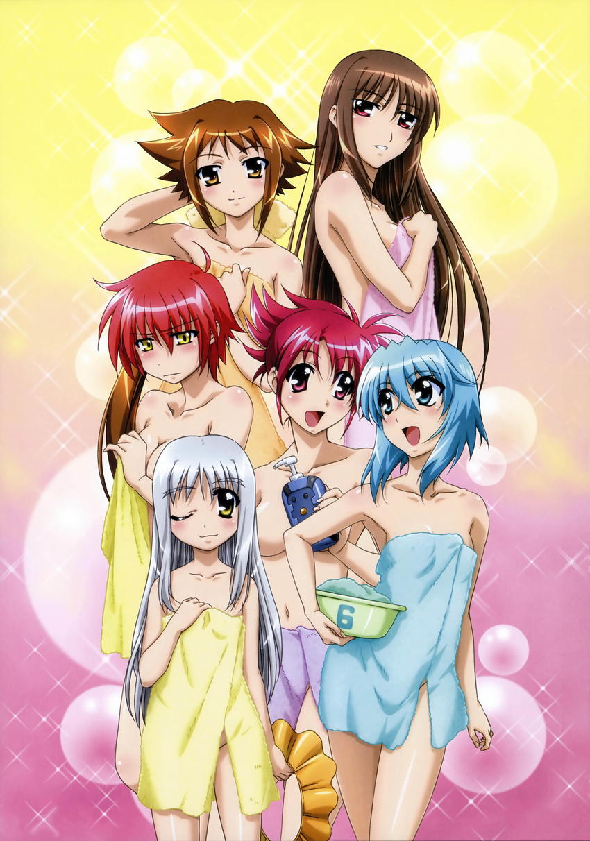 cinque deed dieci mahou_shoujo_lyrical_nanoha mahou_shoujo_lyrical_nanoha_strikers nove nude okuda_yasuhiro sein towel wendi