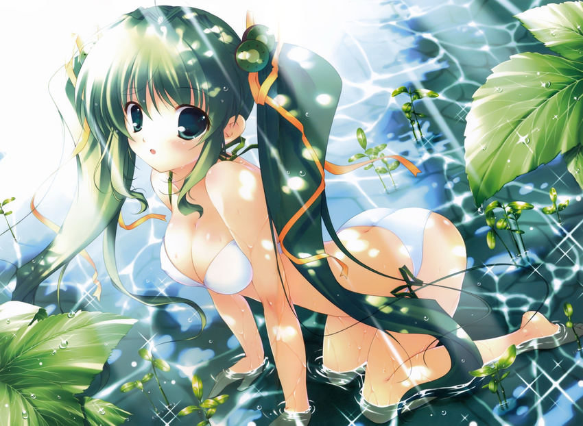 bikini cleavage fixed melon-chan melonbooks mikeou mizugi moe overfiltered