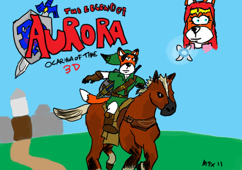 art aurouasa canine circlet epona equine fail feral foreveralone.jpg fox furrie furries group horse invalid_tag link lonely mammal masterfurryx mount navi parody princess_zelda ripoff saddle the_legend_of_zelda video_games