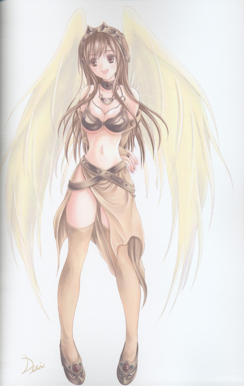 aikawa_daisei binding_discoloration cleavage ragnarok_online wings