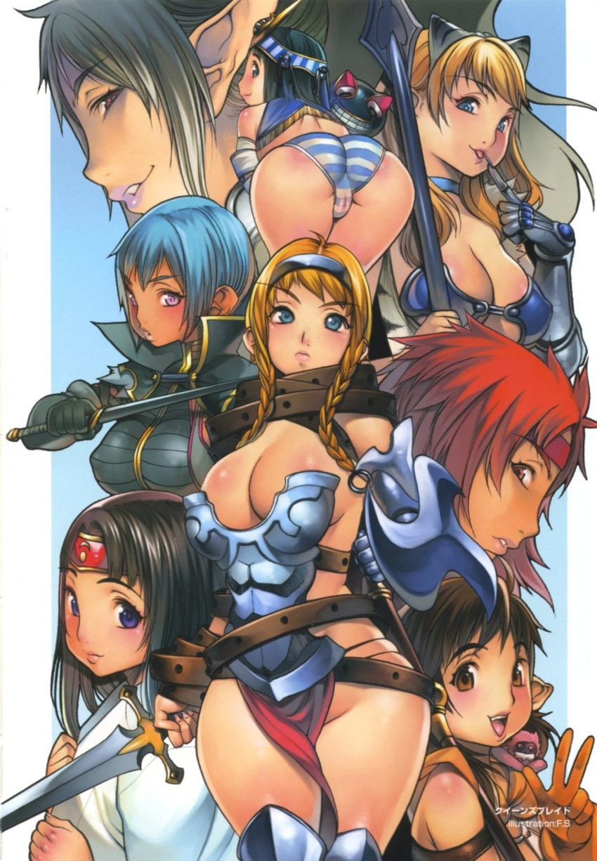 2006_winter_artbook artbook cleavage echidna elina f.s. irma listy menasu nowa queen's_blade reina tagme tomoe