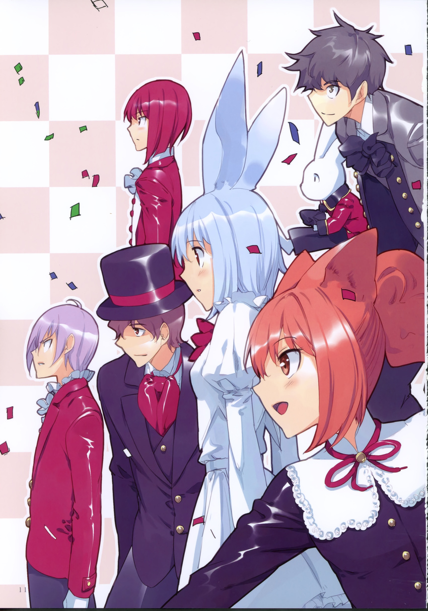 animal_ears dress fancy_fantasia kemonomimi ueda_ryou usamimi