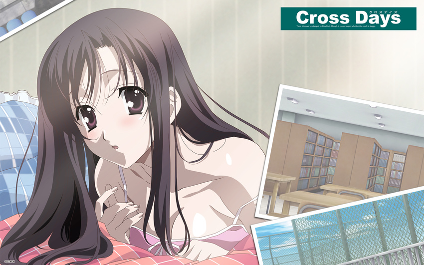 blush cross_days katsura_kotonoha school_days wallpaper