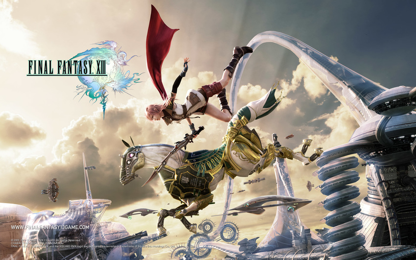 cg final_fantasy final_fantasy_xiii lightning odin_(final_fantasy) wallpaper