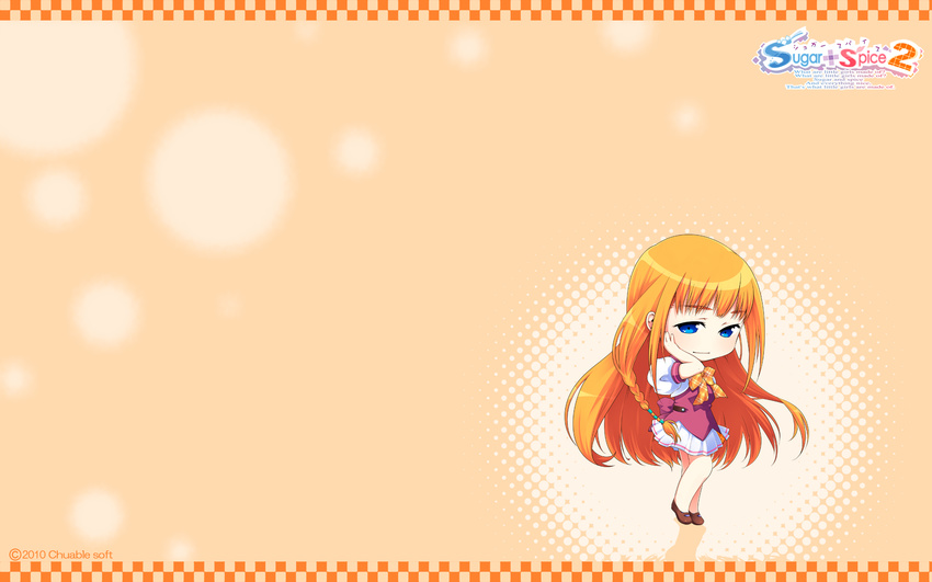 chibi ginta school_uniform sugar+spice_2 tohno_kaoruko wallpaper