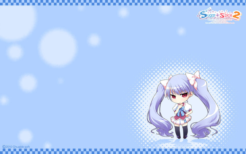 chibi ginta hiiragi_ginga school_uniform sugar+spice_2 thighhighs wallpaper