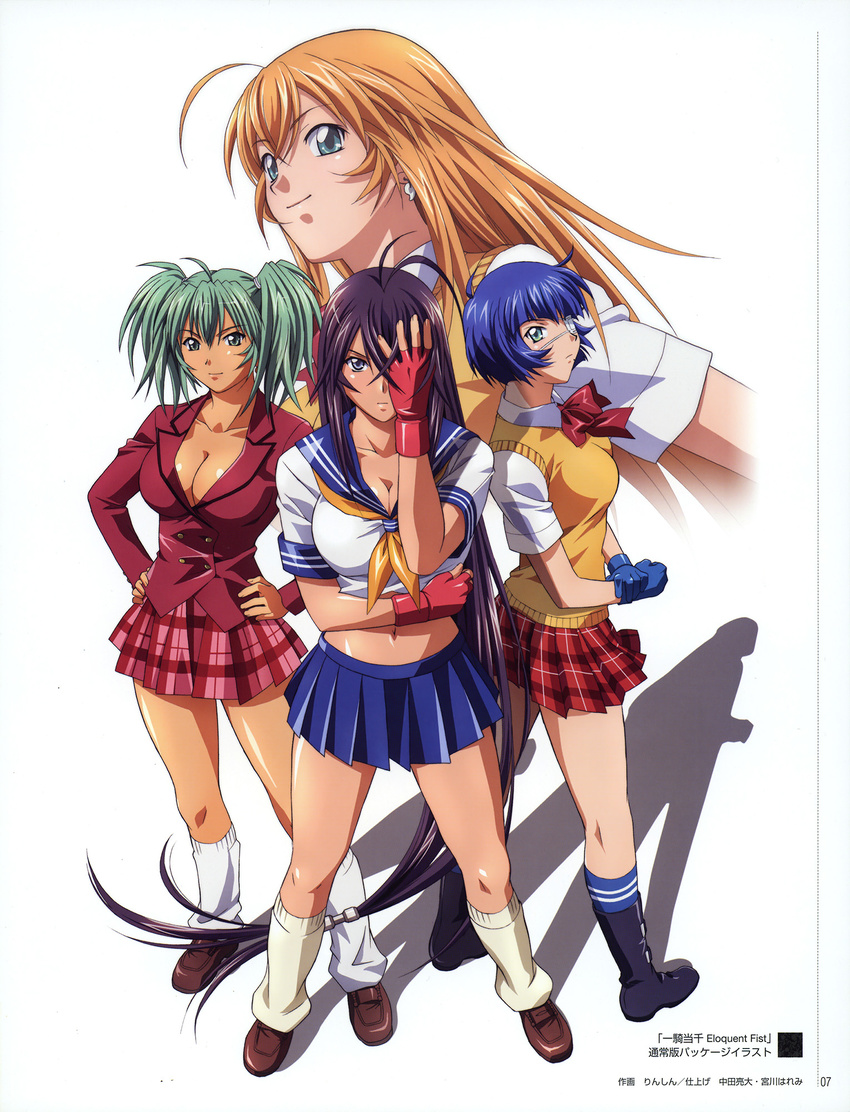 cleavage ikkitousen ikkitousen~eloquent_fist~ kanu_unchou rin_sin ryofu_housen ryomou_shimei seifuku sonsaku_hakufu