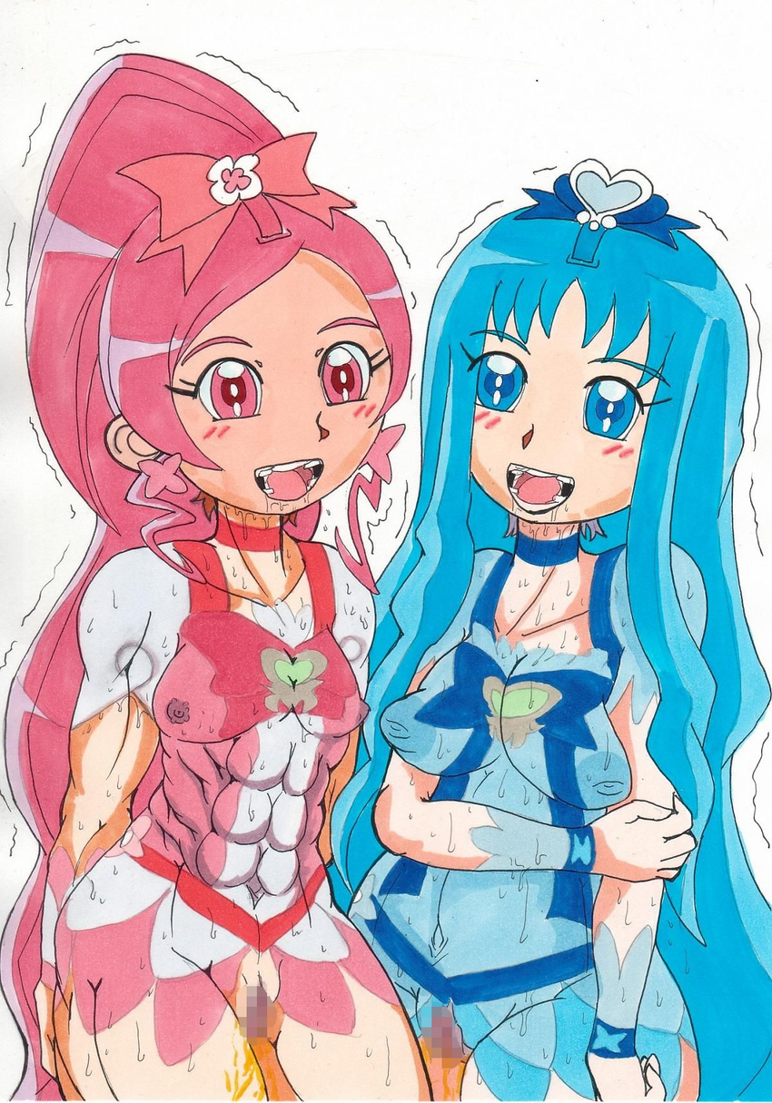 cosplay crossover cure_blossom cure_marine erika_kurumi fresh_pretty_cure heartcatch_precure ken_hayakawa miki_aono pretty_cure rin_natsuki tsubomi_hanasaki yes!_precure_5