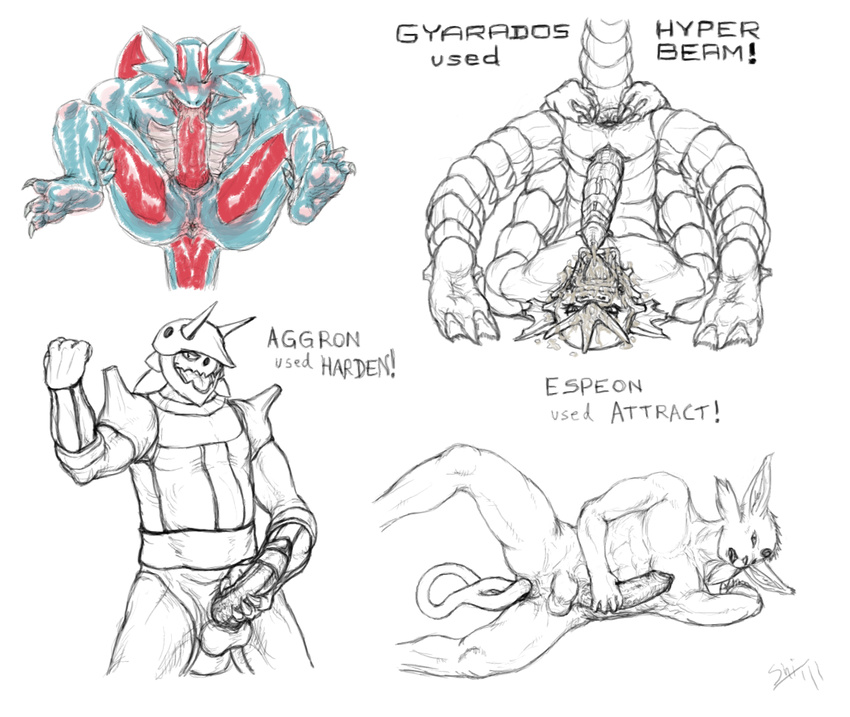 aggron anal anthro anus armor autofellatio biceps big_penis butt chinese_dragon claws cum cum_in_mouth cum_in_own_mouth cum_inside cum_on_face cum_on_self dragon eeveelution erection espeon fur gyarados holding_penis horn looking_at_viewer looking_pleasured male masturbation muscles nintendo nude open_mouth oral pecs penis pok&#233;mon pokemon presenting salamence scalie sheath solo spread_legs spreading tail_masturbation tailplay tongue video_games webbed_feet western_dragon yellowpower