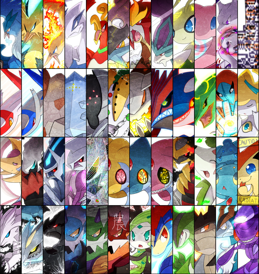 :3 absurdres anger_vein angry arceus articuno aura azelf beamed_eighth_notes bird black_sclera blue_eyes celebi closed_eyes cobalion column_lineup commentary cresselia darkrai deoxys dialga disgaea disgaea_team_attack eighth_note english english_commentary entei everyone face fangs fiery_hair fire gen_1_pokemon gen_2_pokemon gen_3_pokemon gen_4_pokemon gen_5_pokemon genesect giratina green_eyes groudon heatran hexed highres ho-oh huge_filesize jirachi keldeo kyogre kyurem landorus latias latios legendary_pokemon lugia manaphy meloetta mesprit mew mewtwo missingno. moltres musical_note nippon_ichi no_humans open_mouth palkia phione pink_eyes pokemon pokemon_(creature) profile purple_eyes quarter_note raikou rayquaza red_eyes regice regigigas regirock registeel reshiram serious shaymin smile staff_(music) suicune terrakion thundurus tornadus unown unownglyphics uxie victini virizion wavy_mouth white_eyes yellow_eyes yellow_sclera zapdos zekrom