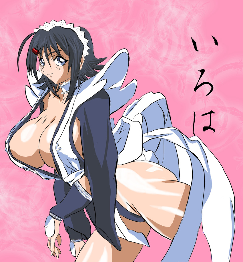 1girl big_breasts breasts cleavage erect_nipples game highres iroha iroha_(samurai_spirits) kurebayashi_teru large_breasts masami_obari oobari_masami samurai_spirits snk