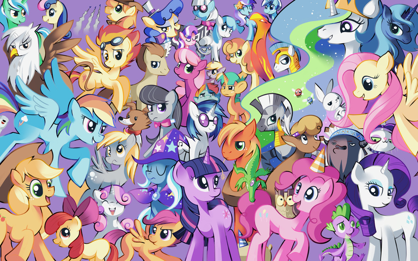 absolutely_everyone alicorn angel_(mlp) apple_bloom_(mlp) applebloom_(mlp) applejack_(mlp) avian big_macintosh_(mlp) bison blue_fur bonbon_(mlp) bovine braeburn_(mlp) buffalo cheerilee_(mlp) chief_thunderhooves_(mlp) colgate_(mlp) cub cutie_mark cutie_mark_crusaders_(mlp) derpy_hooves_(mlp) diamond_mint_(mlp) diamond_tiara_(mlp) ditzy_doo_(mlp) dj_pon3_(mlp) doctor_whoof_(mlp) doctor_whooves_(mlp) dragon equine female feral fluttershy_(mlp) friendship_is_magic fur gilda_(mlp) gryphon gummy_(mlp) hair hasbro horn horse karzahnii lightning_bolt_(mlp) little_strongheart_(mlp) lyra_(mlp) lyra_heartstrings_(mlp) male mammal multi-colored_hair my_little_pony octavia_(mlp) opalescence_(mlp) owlowicious_(mlp) owlowiscious_(mlp) parasprite_(mlp) parasprites_(mlp) pegasus philomena_(mlp) phoenix photo_finish_(mlp) pink_fur pinkie_pie_(mlp) pony princess princess_celestia_(mlp) princess_luna_(mlp) rainbow_dash_(mlp) rainbow_hair rarity_(mlp) royal_guard_(mlp) royalty sapphire_shores_(mlp) scalie scootaloo_(mlp) silver_spoon_(mlp) snails_(mlp) snips_(mlp) spike_(mlp) spitfire_(mlp) sweetie_belle_(mlp) trixie_(mlp) twilight_sparkle_(mlp) unicorn vinyl_scratch_(mlp) widescreen winged_unicorn wings winona_(mlp) wonderbolts_(mlp) young zebra zecora_(mlp)