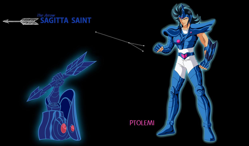 armor arrow cloth constellation knights_of_the_zodiac male male_focus mythology sagitta_ptolemi saint_seiya