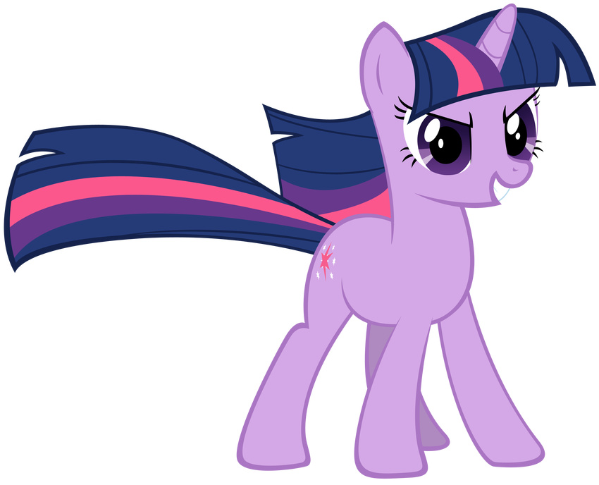 alpha_channel cutie_mark dentist73548 determined equine female feral friendship_is_magic hasbro hi_res horn horse mammal my_little_pony plain_background pony purple_eyes smile solo transparent_background twilight_sparkle_(mlp) unicorn