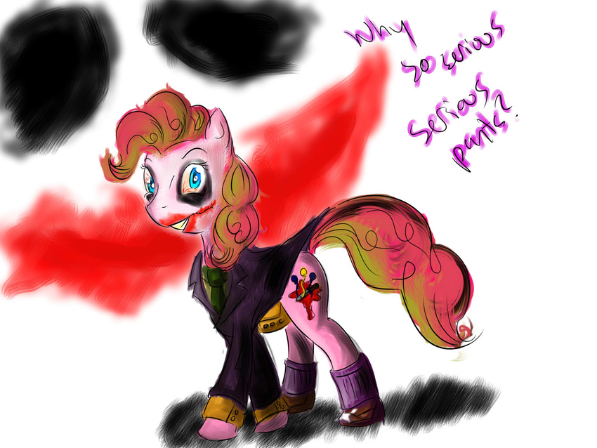 clown cosplay equine fim friendship_is_magic horse joker my_little_pony mysterious44 pinkie_pie_(mlp) pony