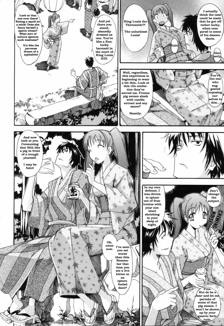 a_kentucky_barmaid_in_the_court_of_king_louis_xiii funny kimono manga twin_tails