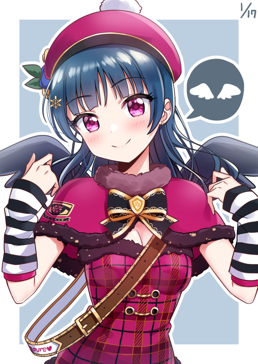 cleavage gomyon love_live!_sunshine!! tsushima_yoshiko wings