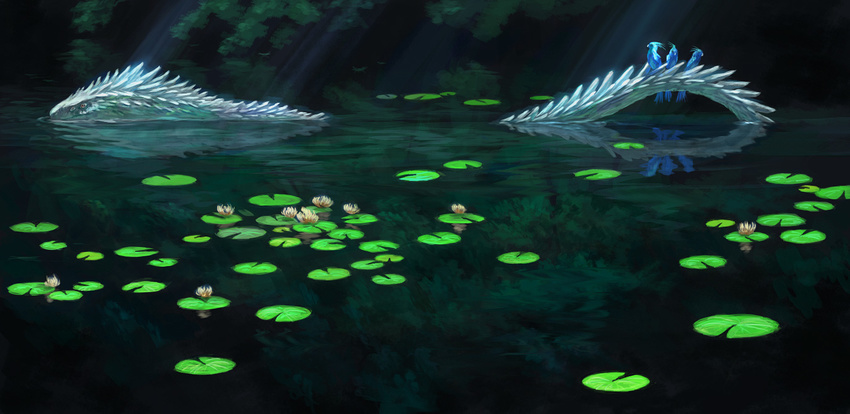 dragon flower lily_pad md5_mismatch no_humans original scenery water