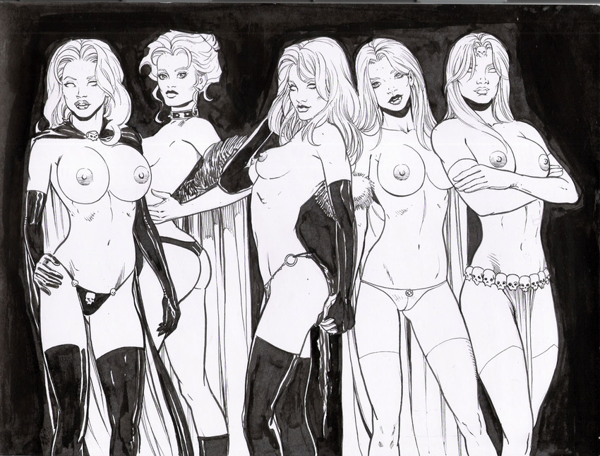 amorim black_queen chaos_comics crossover emma_frost goblyn_queen jean_grey lady_death madelyne_pryor marvel mystique white_queen x-men