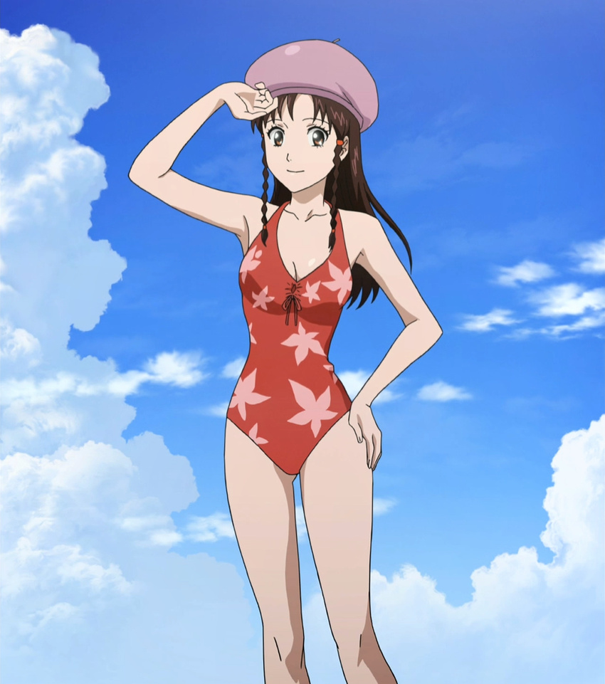 hat highres saotome_roman screencap sket_dance stitched swimsuit