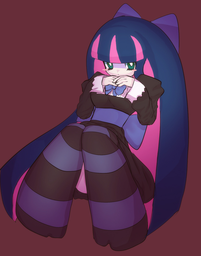 blush bow dress goth gothic highres panty_&amp;_stocking_with_garterbelt stocking_(character) stocking_(psg)