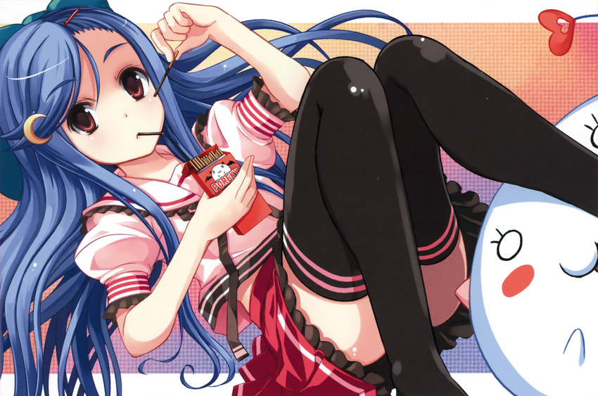 hoshizora_e_kakaru_hashi seifuku thighhighs toudou_kasane yu-ji