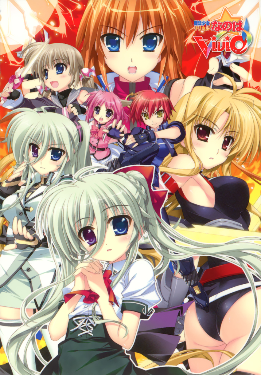 corona_timir einhart_stratos fate_testarossa fujima_takuya heterochromia mahou_shoujo_lyrical_nanoha mahou_shoujo_lyrical_nanoha_vivid nove thighhighs