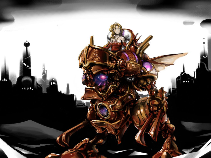 bad_id bad_pixiv_id city final_fantasy final_fantasy_vi jewelry magitek_armor mecha necklace nekoixa solo tina_branford