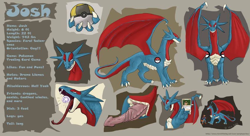 english_text erection feral forked_tongue male model_sheet nintendo penis pok&#233;mon pok&eacute;mon purplepardus ref_sheet salamance salamence text thordrake tongue video_games wings