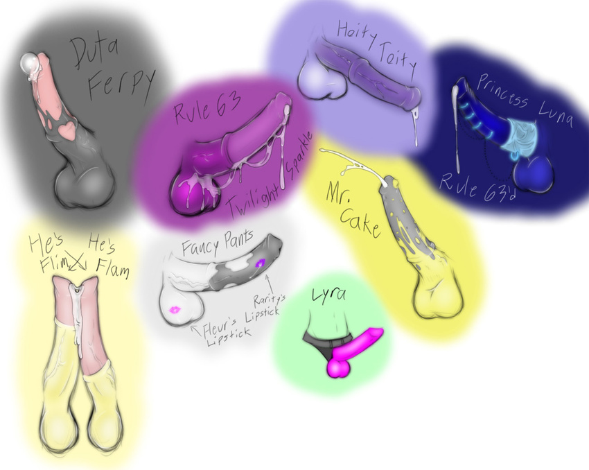 animal_genitalia big_penis cake carrot derpy_hooves_(mlp) dickgirl dildo fancypants_(mlp) female flam_(mlp) flim_(mlp) friendship_is_magic frottage gay hoity_toity_(mlp) horsecock intersex jrvanesbroek lil'_miss_jay lyra_(mlp) lyra_heartstrings_(mlp) male mr_cake_(mlp) my_little_pony penis princess_luna_(mlp) sex_toy strapon twilight_sparkle_(mlp)