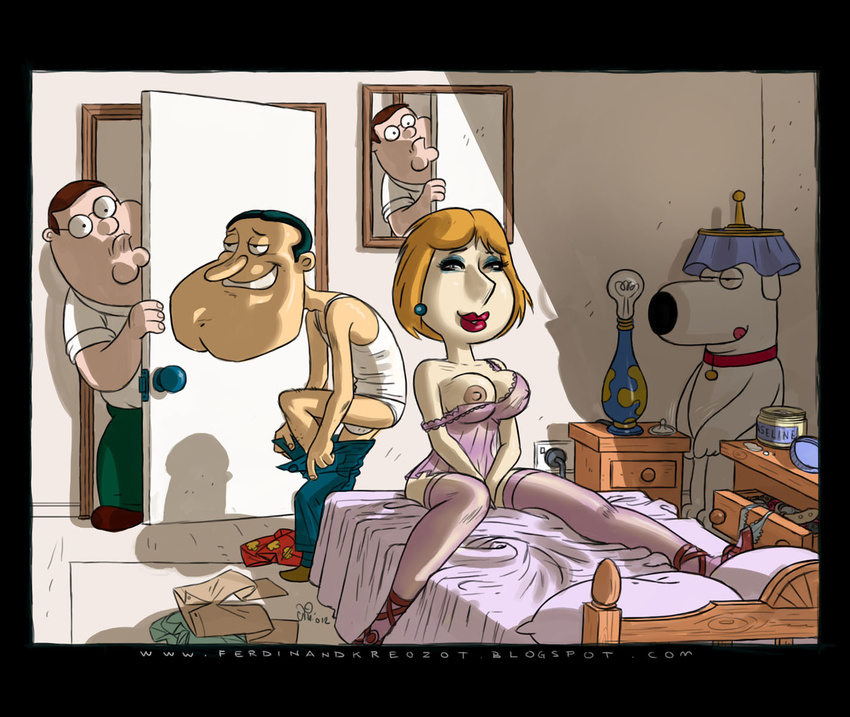 brian_griffin family_guy glenn_quagmire lois_griffin mothxxx peter_griffin