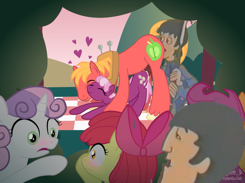 apple_bloom big_macintosh cheerilee crossover friendship_is_magic john_lennon music my_little_pony paul_mccartney scootaloo sweetie_belle syoee_b the_beatles the_beatles_cartoon