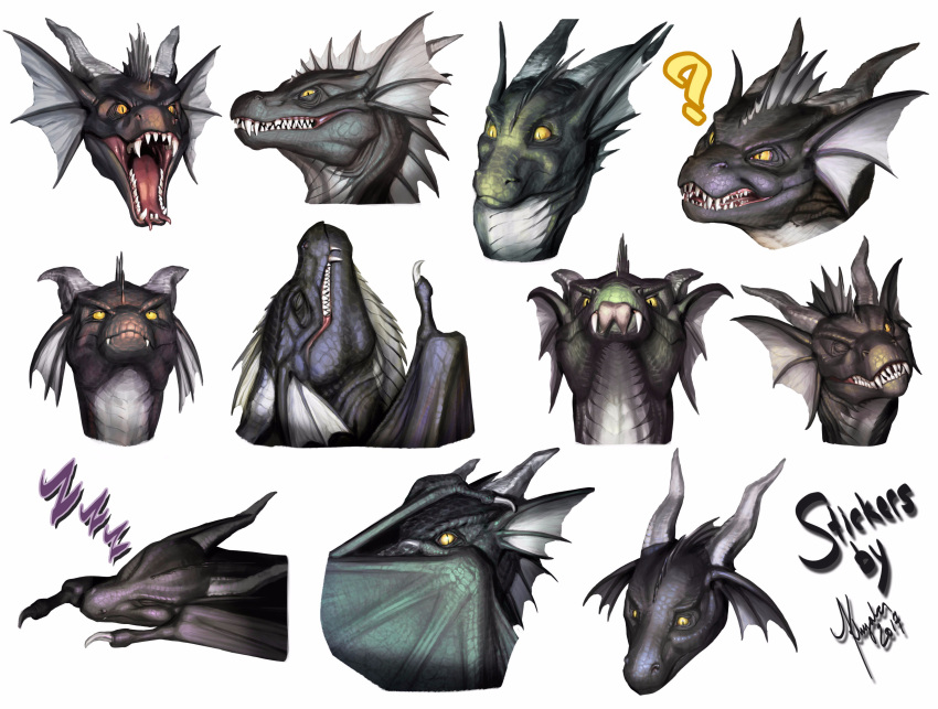 absurd_res ambiguous_gender blep blue_body blue_scales brown_body brown_scales dragon ear_frill fangs feral forked_tongue frill_(anatomy) green_body green_scales head_crest head_frill hi_res khyaber open_mouth orange_sclera pupils red_tongue scales scalie sharp_teeth simple_background slit_pupils solo teeth tongue tongue_out white_background yellow_eyes