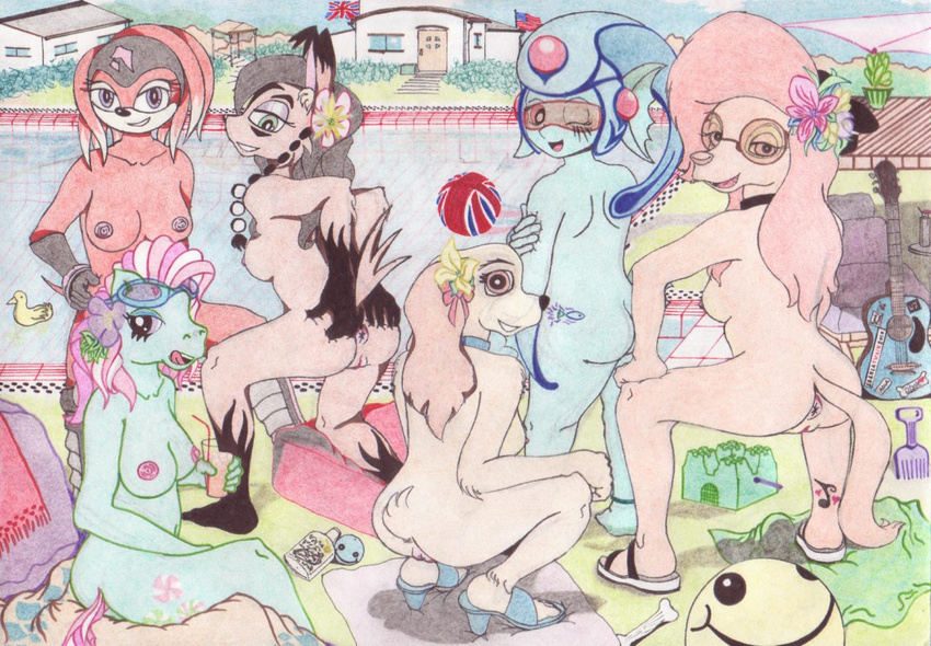 crossover digimon dixie lady lady_and_the_tramp liquiddookie-05 minty my_little_pony nicole_the_lynx ranamon shade_the_echidna sonic_team the_fox_and_the_hound