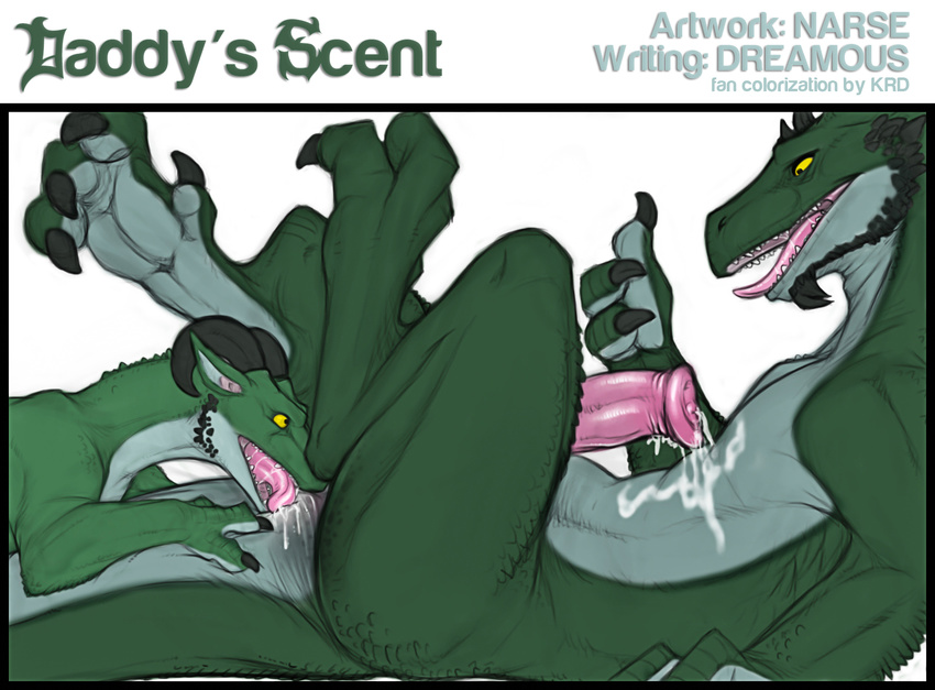 animal_genitalia anus comic cum daddy's_scent daddy's_scent dragon edit father_and_son feral feral_on_feral gay horsecock incest licking male narse oral penis rimming saliva scalie tongue