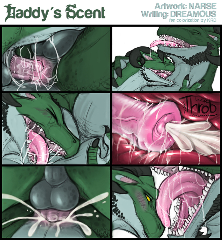 animal_genitalia anus balls comic cum cum_in_ass cum_inside daddy's_scent daddy's_scent dragon edit father_and_son feral feral_on_feral gay horsecock incest internal male narse penis saliva scalie tears tongue