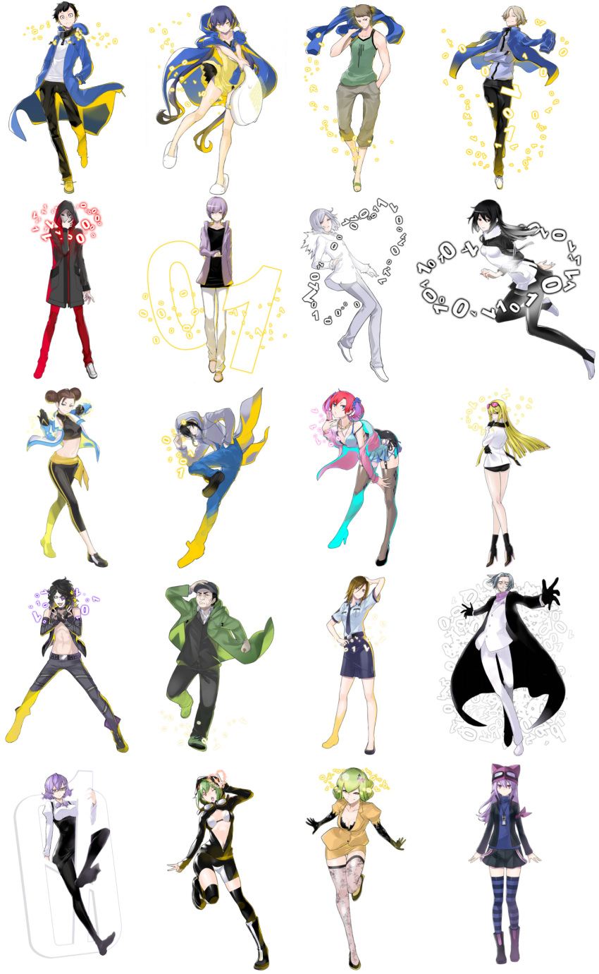 absurdres amasawa_keisuke ass bandai breasts cleavage coat coat_on_shoulders date_makiko detective digimon digimon_story:_cyber_sleuth digimon_story:_cyber_sleuth_hacker's_memory fei_wong_tomoe_ignacio goggles green_hair hat highres imai_chitose jacket jimmy_ken k_(digimon) kamishiro_yuugo kamishiro_yuuko kishibe_rie kuremi_kyouko matayoshi_gorou mikagura_mirei mishima_erika mishima_ryuji necktie nogi_yu official_art police police_uniform policewoman purple_hair sanada_arata sayo_(digimon) shinomiya_rina shiramine_nokia suedou_akemi third-party_edit uniform wide_hips yasuda_suzuhito