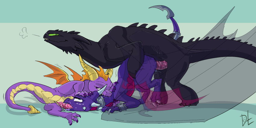 activision angry bite black_body bodily_fluids claws cynder dark-tangerine_(artist) dominant double_penetration dragon dreamworks dripping european_mythology feet female female_penetrated feral feral_penetrating foot_on_face from_behind_position fury_(httyd) genital_fluids genitals green_eyes group hi_res horn how_to_train_your_dragon looking_pleasured male male/female mythological_creature mythological_scalie mythology night_fury oral oral_penetration penetration penile penile_penetration penis purple_body purple_eyes pussy satisfied scalie sex simple_background spyro_the_dragon tail toothless trio vaginal vaginal_penetration western_dragon wings