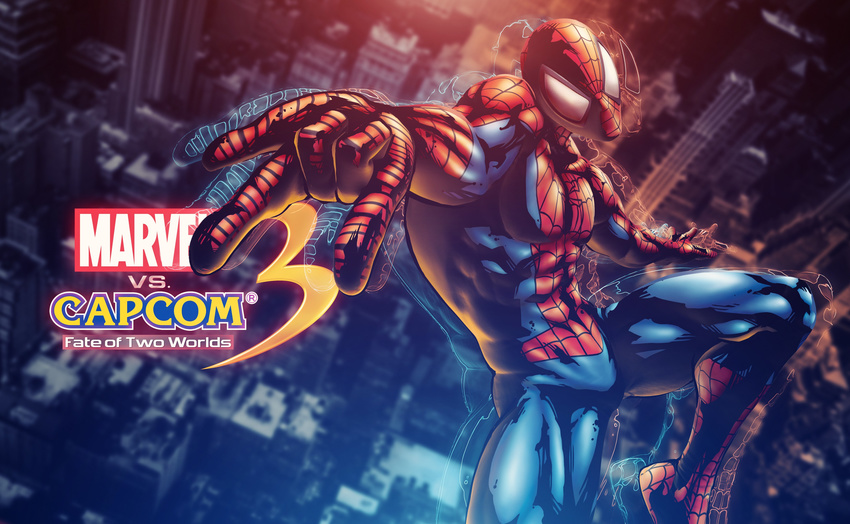 1boy absurdres capcom highres marvel marvel_vs._capcom marvel_vs._capcom_3 marvel_vs_capcom marvel_vs_capcom_3 spider-man spider-man_(series)