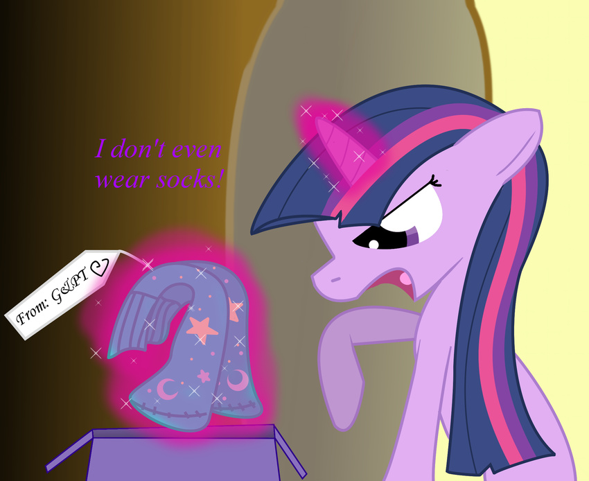 door dw1482 english_text equine female feral friendship_is_magic fur gift hair horn horse levitation magic mammal my_little_pony obession pony purple_eyes purple_fur socks solo stalker stalking text twilight_sparkle_(mlp) two_tone_hair unicorn