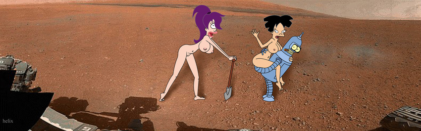 amy_wong bender_bending_rodriguez curiosity futurama helix mars turanga_leela