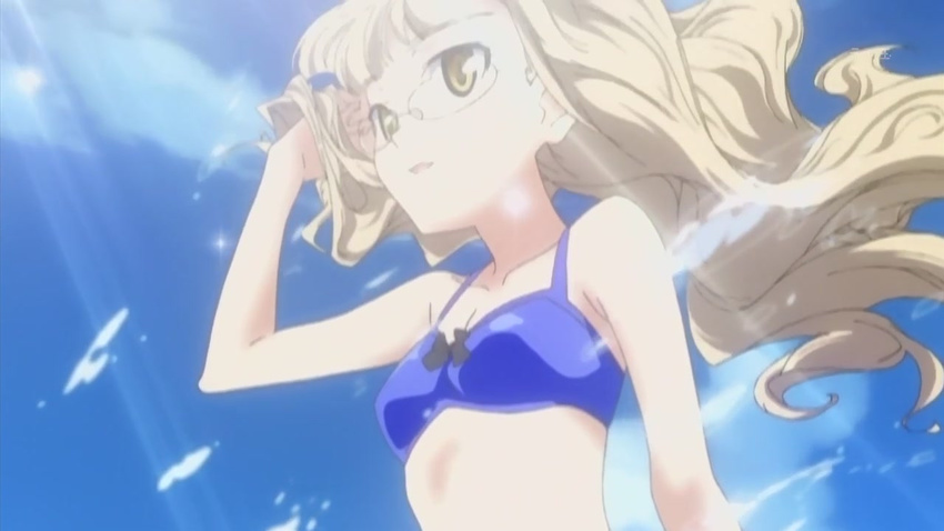 bikini perrine_h_clostermann screencap solo strike_witches swimsuit world_witches_series