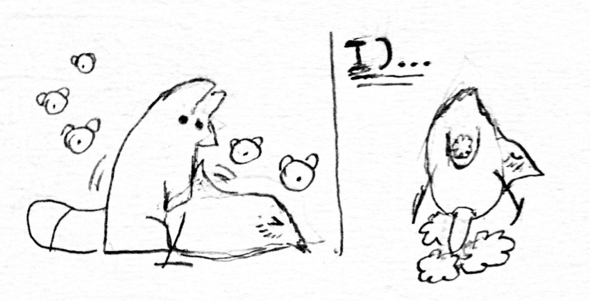 2_panel_comic after_anal after_sex ass_up avian beak bird blush bodily_fluids constructed_language cum cum_in_ass cum_inside cum_on_ground doggystyle duo eyes_closed feral from_behind_position genital_fluids genitals graphite_(artwork) hi_res interspecies jaki_sila kijetesantakalu male male/male male_penetrated male_penetrating male_penetrating_male mammal markings moan monochrome pencil_(artwork) penetration penis penis_backwards pictographics procyonid sex simple_artstyle simple_background sitelen_pona sketch solo_focus solo_in_panel striped_markings striped_tail stripes symbol tagme tail tail_markings text toki_pona_text traditional_media_(artwork) translated white_background wug
