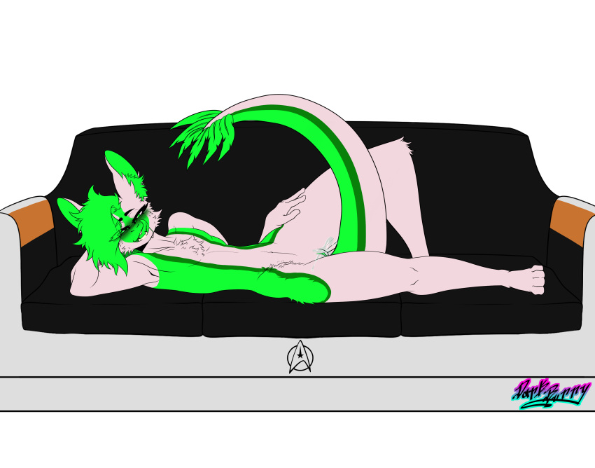 absurd_res altitude_e. andromorph anthro female flat_chested genitals herm hi_res intersex item_dragon licking licking_lips looking_at_viewer lounging lying on_side pussy tongue unknown_artist